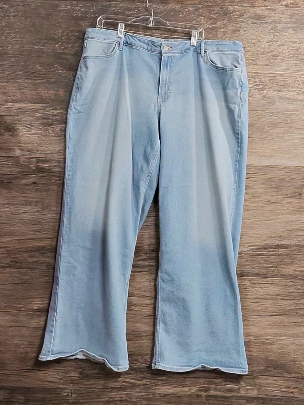 Old Navy high rise Light Blue Flared Wide-Leg Jeans